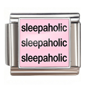 Triple Sleepaholic Pink Text