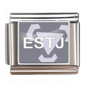 ESTJ Gray Geometric Emblem