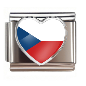 Czech Republic Flag Heart