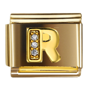 Gold Letter R Accent