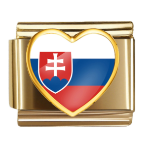 Slovakia Flag Heart Link