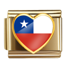 Chile Flag Heart
