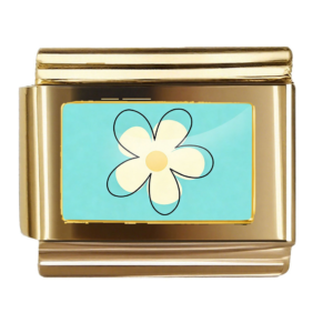 Turquoise Daisy Outline