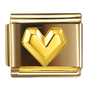 Angular Gold Heart