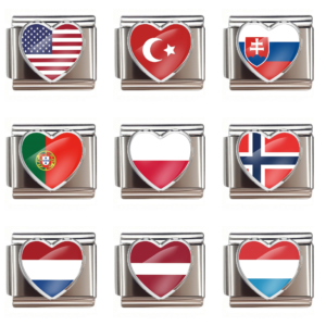 Silver Heart Flag