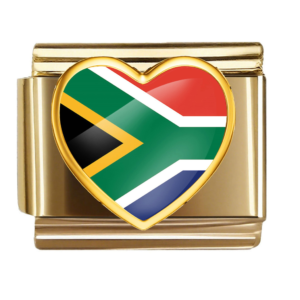 South Africa Flag Heart
