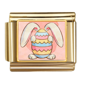 Bunny with Pastel Scallop Egg