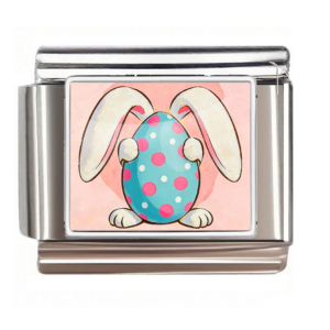 Polka Dot Easter Egg Bunny Link
