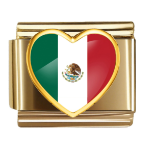 Mexico Flag Heart