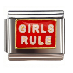 Girls Rule Text Plaque