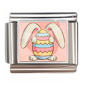 Bunny with Pastel Scallop Egg