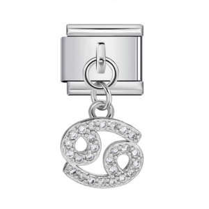 Silver Cancer Symbol Pendant