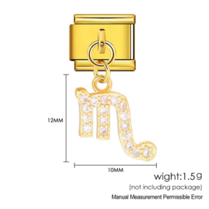 Gold Scorpio Symbol Pendant