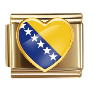 Bosnia and Herzegovina Flag Heart Link
