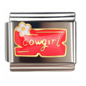 Cowgirl Red Plaque