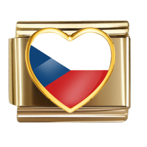 Czech Republic Flag Heart
