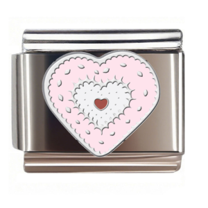 Pink Layered Heart Link