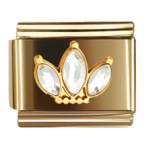 Gold Clear Three-point Crown