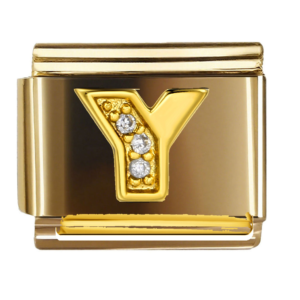 Gold Letter Y Accent