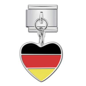 Germany Flag Heart Pendant