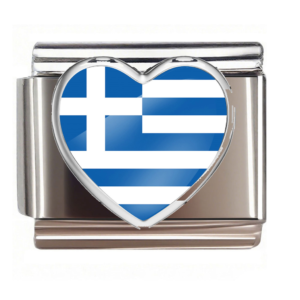 Greece Flag Heart