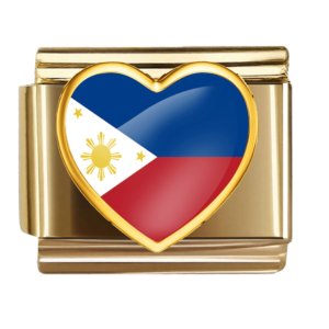 Philippines Flag Heart Link