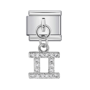 Silver Gemini Symbol Pendant
