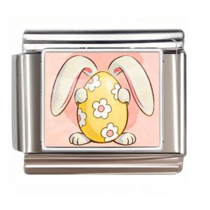 Bunny with Yellow Daisy Egg
