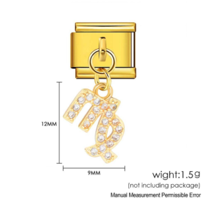 Gold Capricorn Symbol Pendant