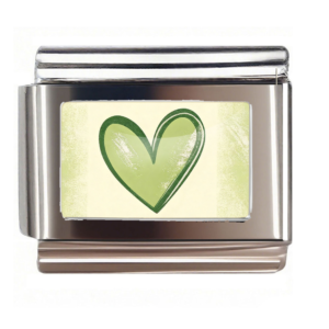 Green Sketched Heart