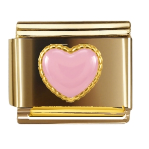 Pink Heart with Segmented Border