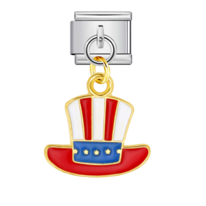 Patriotic Top Hat Pendant
