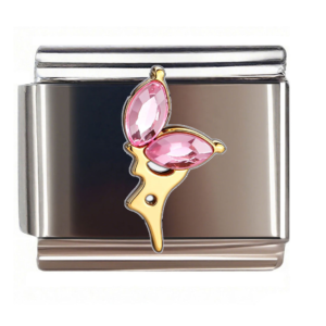 Pink Faceted Butterfly