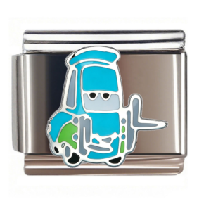 Blue Cartoon Forklift