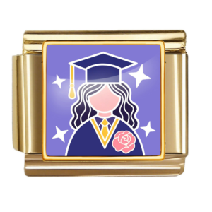 Graduate Girl with Rose