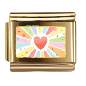 Watercolor Heart Burst
