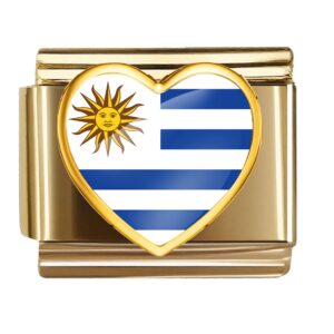 Uruguay Flag Heart