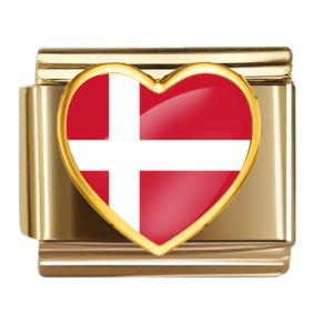 Denmark Flag Heart