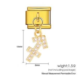 Gold Sagittarius Symbol Pendant