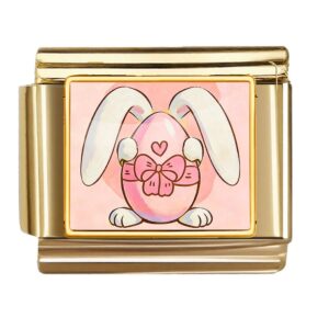 Bunny with Pink Bow Egg