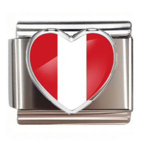 Peru Flag Heart