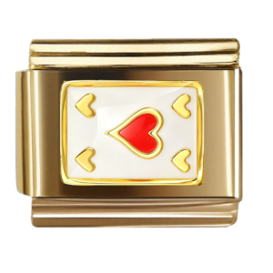 Red Heart Playing Card