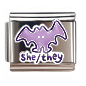 Purple She They Bat