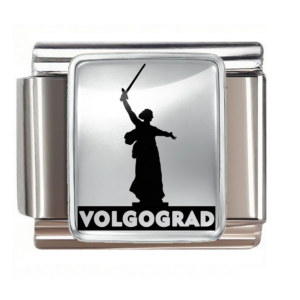 Silver-panel Volgograd Statue Silhouette