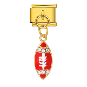 Red Football Pendant