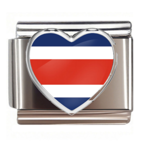 Costa Rica Flag Heart Link