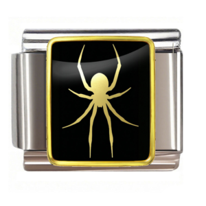 Gold Spider Silhouette