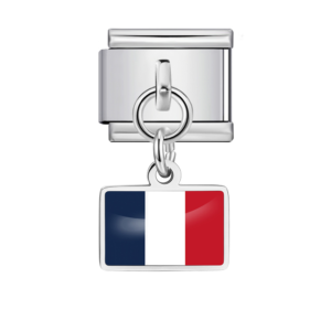 Italian Link France Flag Pendant