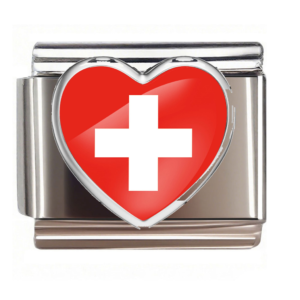 Switzerland Flag Heart