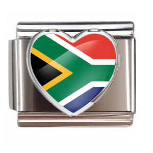 South Africa Flag Heart